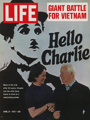 CHARLIE CHAPLIN WITH WIFE OONA