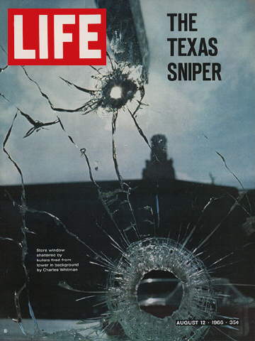 TEXAS STORE WINDOW SHATTERED BY SNIPER
